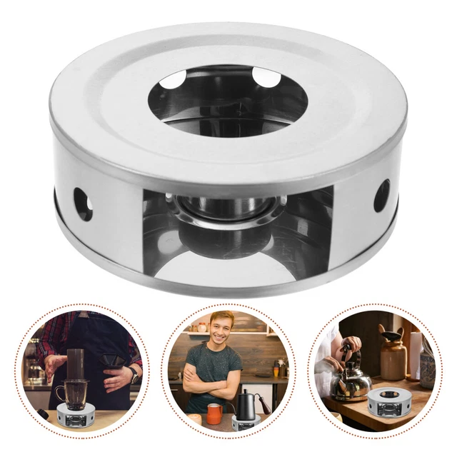 Scalda Teiera Con Base A Candela - Lega E Legno, Stile Giapponese Per T&egrave;, Caff&egrave;, Latte