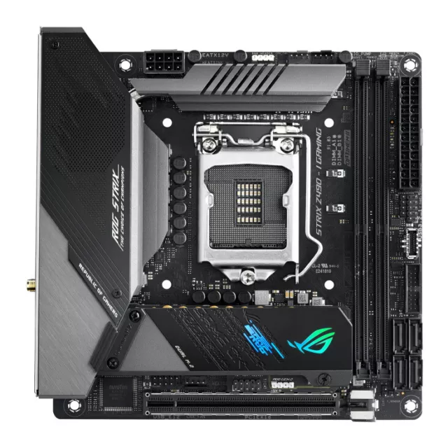 ASUS ROG STRIX Z490-I Gaming Motherboard Intel Z490 Mini-ITX LGA 1200 2×M.2 Core