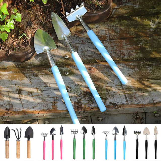 Gardening Stainless Steel Tools Three Sets Of Home Mini Shovel Rake Tool Hot