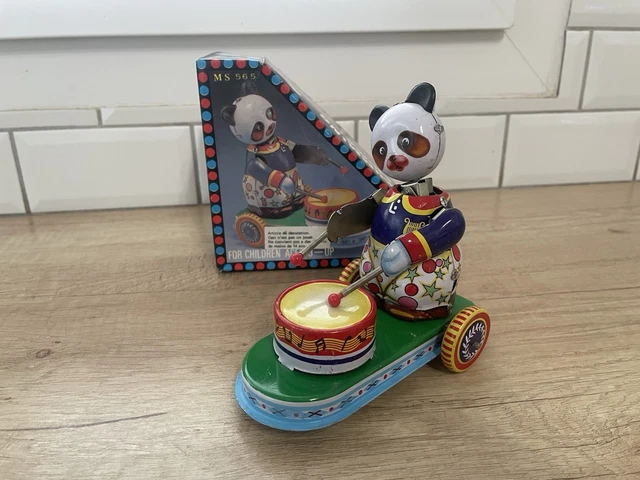 Jouet en tôle mécanique PAYA Wagon de marchandises - Réédition - Neuf