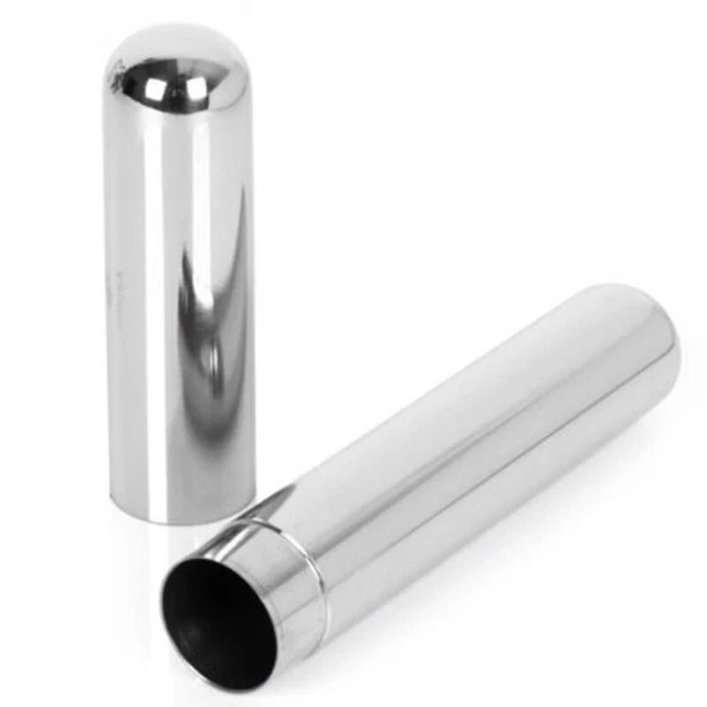 Acier inoxydable Tube de cigare Cigarettes Fumée Argent Nouveau Durable