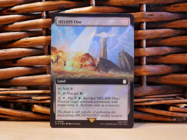 MTG HELIOS One 0969 | EXT SURGE FOIL | NM Near Mint | Fallout | 2024