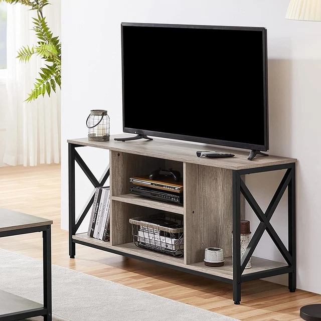YAHEETECH TV STAND for 55 inch TV Console Table with Storage Shelves