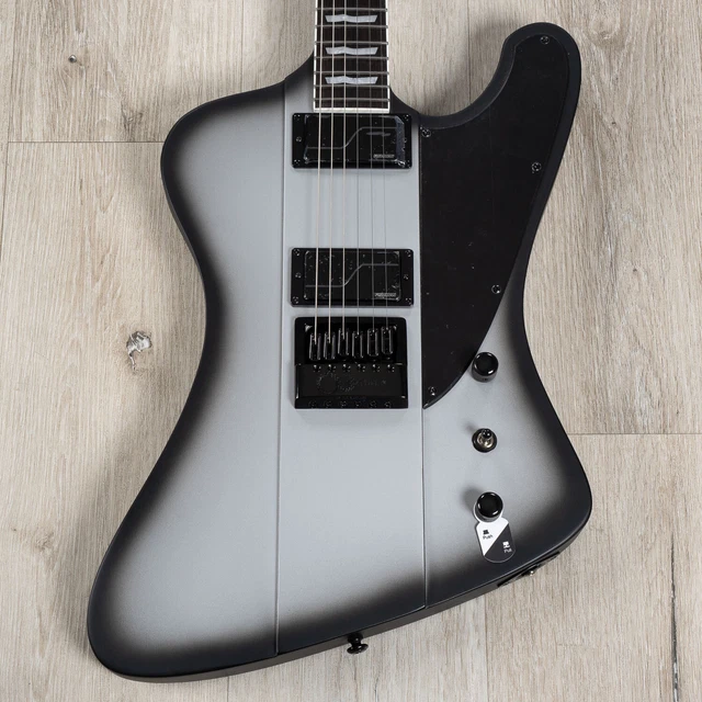 ESP LTD PHOENIX1000 Evertune Guitar, Macassar Ebony Fretboard, Silver