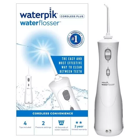 Waterpik Cordless Plus Dental Irrigator / Flosser Water Jet WP450 UK