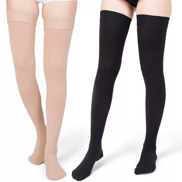 Thigh High 20-30 mmHg Compression Stockings Varicose Veins Edema Graduated Socks