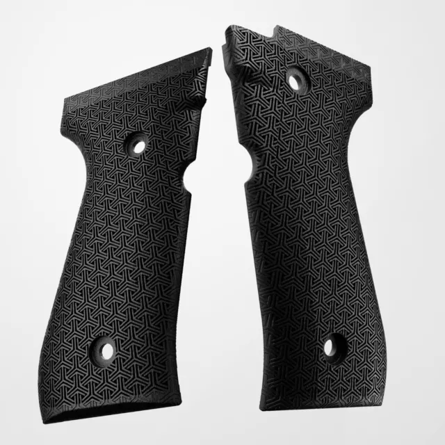 Custom Grips Guancette/Guance Colore Nero per pistola BERETTA Mod 92 96 98 FS