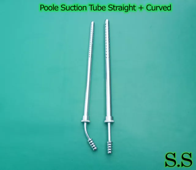 2 POOLE Suction Tube 23FR & 30Fr Surgical Inst