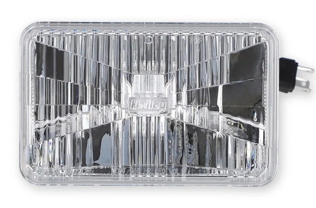 Retrobright 3000K White LED 4"x6" Rectangle Head Light For Classic Model Vehicle