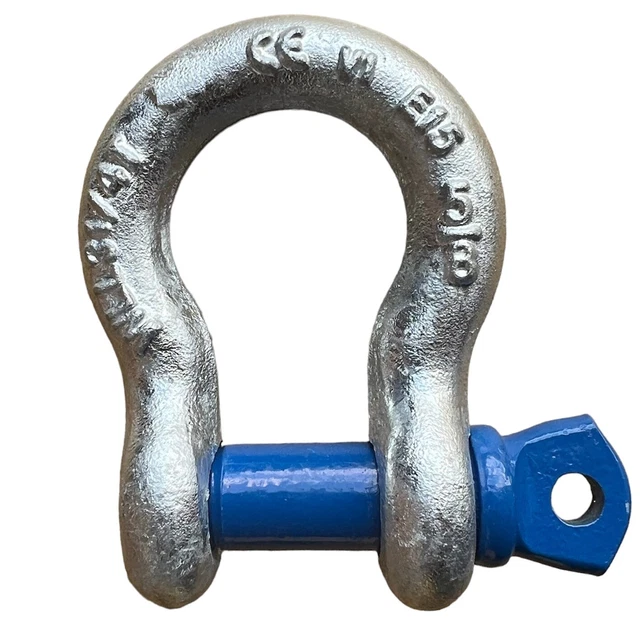 FORANKRA Schäkel 9,5t Geschweift - Hochfester Rundschäkel GK8 Feuerverzinkt