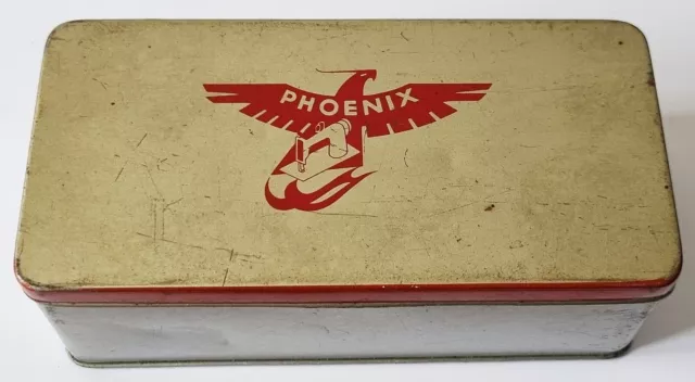 Schöne alte Werbe Nähmaschinen Blechdose - original PHOENIX um 1930/40 - rar