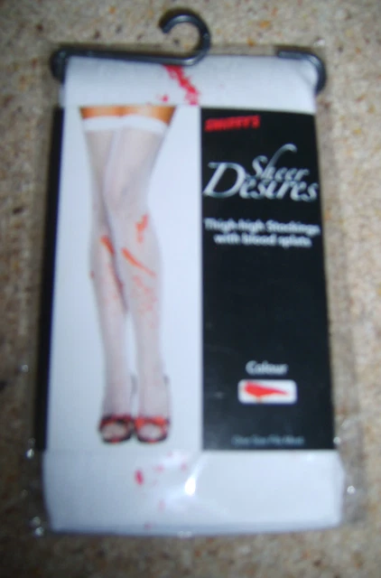 Costume abito da donna Halloween coscia alta con schizzi di sangue