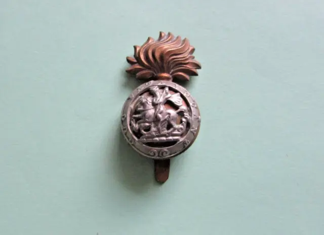 Genuine Original Vintage Northumberland Fusiliers British Army  Cap Badge