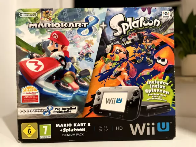 Nintendo Wii U Mario Kart 8 Spielekonsole 32GB Premium Pack - Schwarz