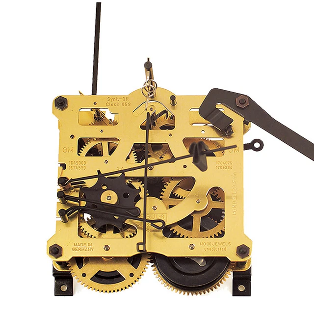 Mécanisme Horloge Coucou Regula 25 - Forêt Noire - Longueur Pendule 19,1cm - Chaînes Incluses - Neuf