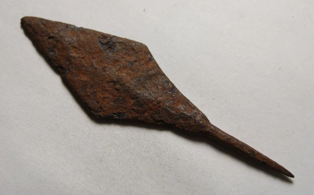 RARE GENUINE ANCIENT Roman iron Javelin arrowhead ballista bolt head ...