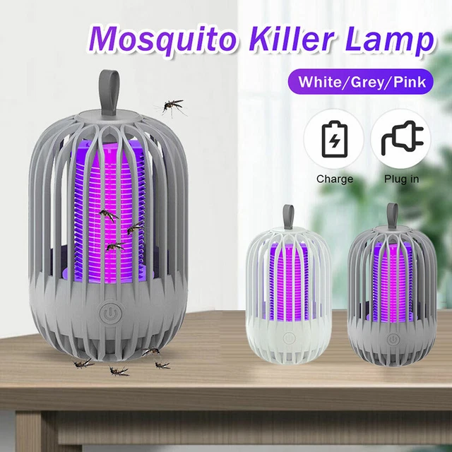 Moskito Killer UV Insektenvernichter Elektrisch LED Lampe Mückenfalle Licht AKKU