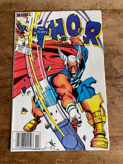 MIGHTY THOR #337 MARVEL COMICS 1983 NEWSSTAND VARIANT 1st App BETA RAY BILL L