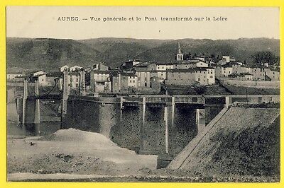 cpa Auvergne 43 - AUREC sur LOIRE  Vue Générale Le PONT Transformé