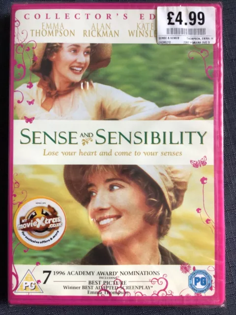 Sense & Sensibility 1995 - Kate Winslet, Emma Thompson [2013 DVD] - NEW & SEALED