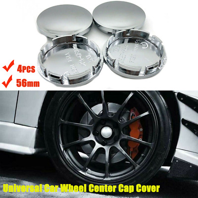 4Pcs 56mm Universal Car Wheel Center Caps Hub Tyre Rim Hub Cap Cover ABS Chrome
