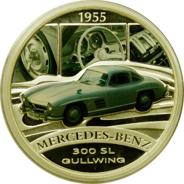 Mercedes benz Lamborghini Corvette Jaguar Datsun 5 x 1oz silver coins set RARE 3