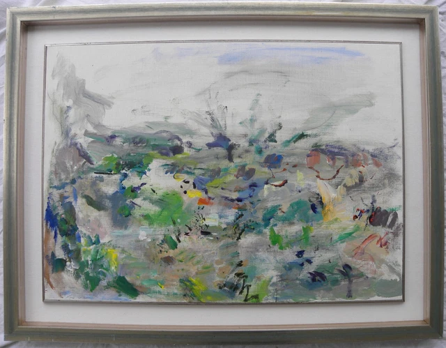 Ernesto TRECCANI (Milano 1920-2009) PAESAGGIO OLIO su TELA cm 50x70 anno 1989