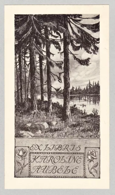 Exlibris Karoline Aubele Ex Libris Ex-Libris