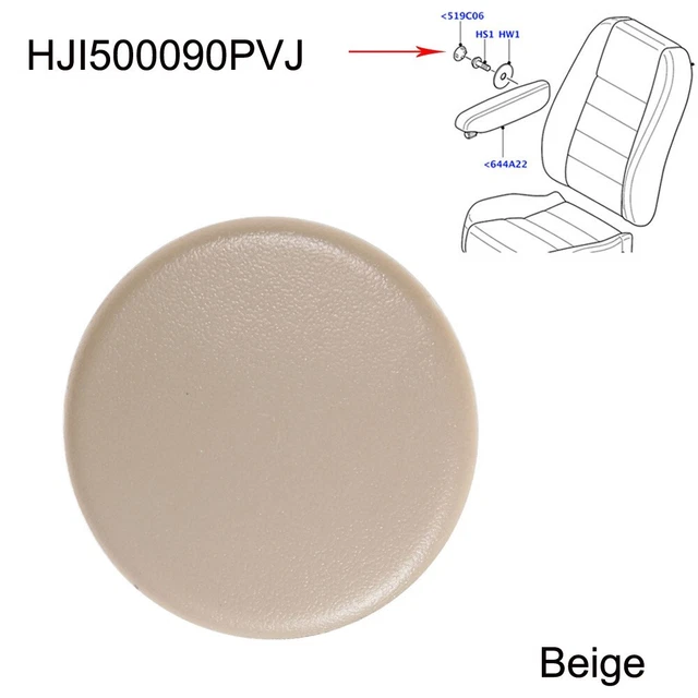 Coussin Accoudoir Pour Console Centrale Discovery/Freelander 2 - Cuir, Mousse Mémoire, 2 Poches (E/Beige)