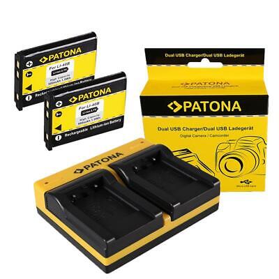 T200 Chargeur 4in1 Dual LCD pour Fujifilm Finepix JZ700 Fujifilm 2x Batterie T300, 