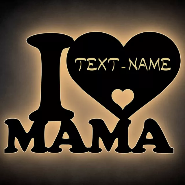 I Love Mama Geschenke zum Mutter-Tag Geburtstag Geschenke - personalisiert NAME