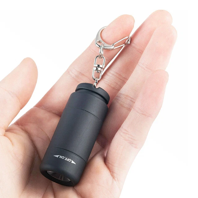 LED Light Flashlight Lamp Mini Torch Pocket Keychain USB Rechargeable Waterproof
