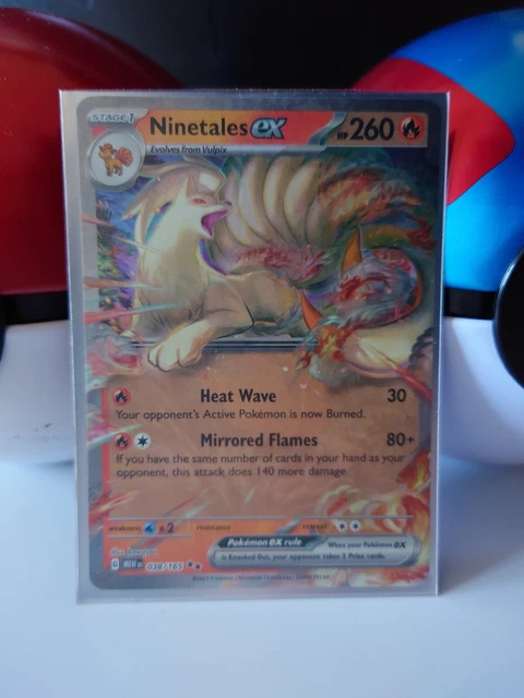 Ninetales Ex 038/165 – Pokemon 151 – Double Rare – Evolution 2 – Set Di Carte Vulpix - Foto 6