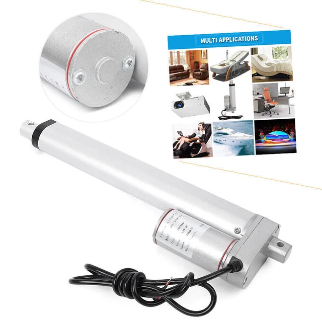 Heavy Duty DC 12V Linear Actuator Solar 225LB/900N 50-450mm 10mm/s Auto Lift