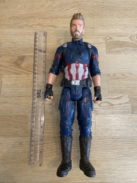 12”  Captain America Figure - Hasbro Marvel Titan Hero FX Series. Battery