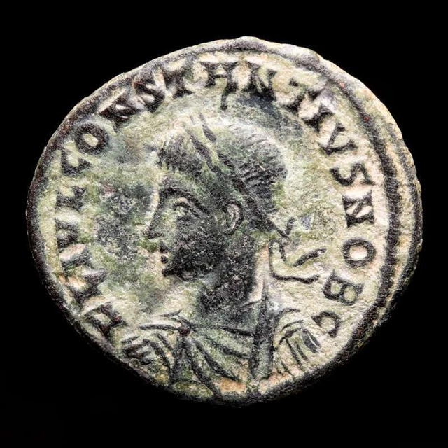 *Lucernae* Constantius II follis NB·. Campgate. Nicomedia 324-337