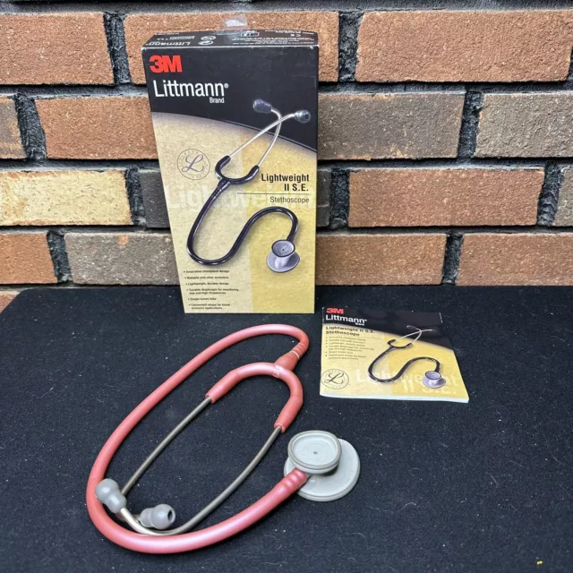 3m Littmann Lightweight II SE Stethoscope Pearl Pink Tube
