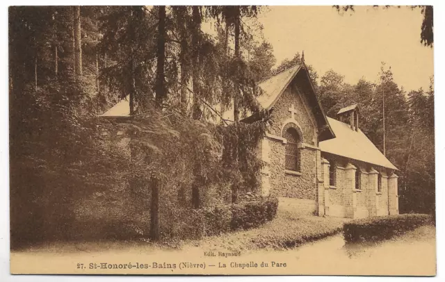 CPA " St Honoré les Bains - La Chapelle du Parc