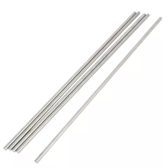 5 Pcs RC Airplane Model Part Stainless Steel Round Rods Axles Bars 3mm x 190mm