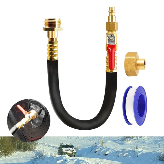 Vanne D'arrêt D'eau Pour Camping-car - Bouton De Contrôle Du Débit, Compatible Avec La Plupart Des Pommes De Douche - Installation Simple, Métal Argenté