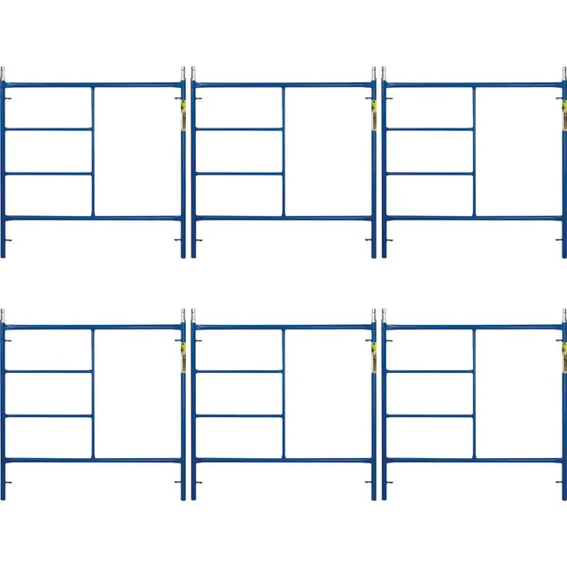 Saferstack 5 Ft. X 5 Ft. Steel Mason Scaffolding Frame, 6-Pack Saferstack 5 Ft. X 5 Ft. Steel Mason Scaffolding Frame, 6-Pack