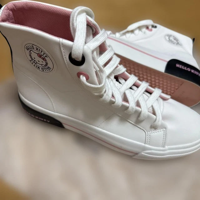 Skate Deportivas Blancas Bershka BERSHKA HELLO KITTY Zapatillas De