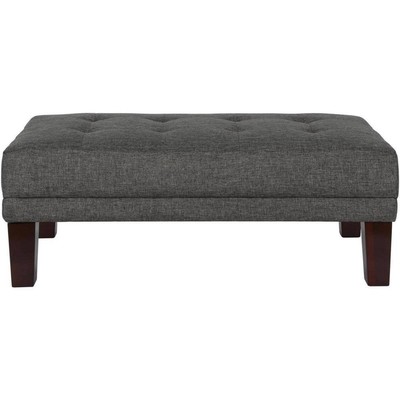 Better Homes and Gardens Porter Rectangular Ottoman, Gray Linen 7