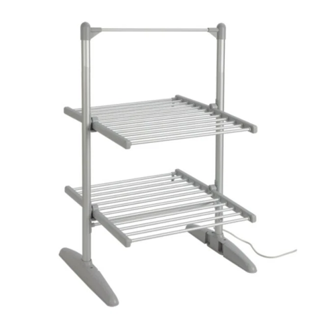 NEW 2 TIER Electric Heated Airer Drying Clothes Rack Complete With