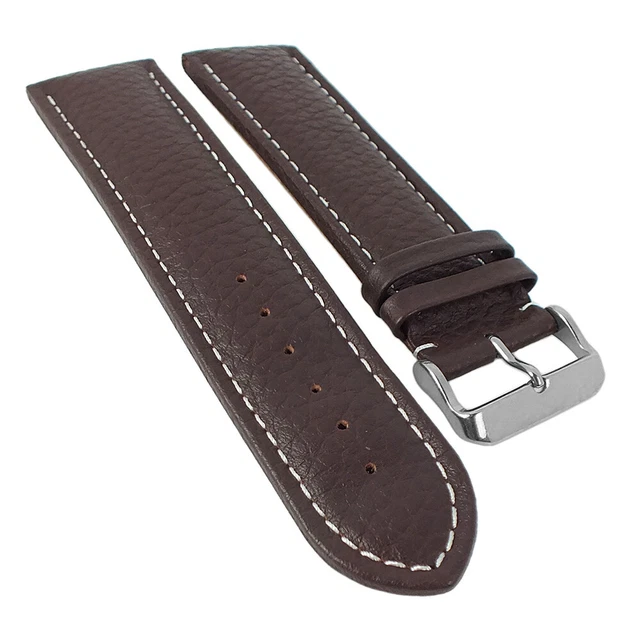 Cinturino In Vitello Color Arancione, Fibbia Ad Ardiglione 15.0 MM - Foto 2