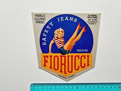 FIORUCCI+ADESIVO+STICKER+VINTAGE+ANNI 80+NUOVO+PERFETTO STATO+ 