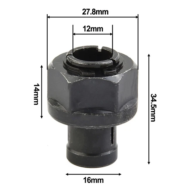 M22 Nut 12mm Collet Engraving Machine Electric Router Milling Cutter Accessory