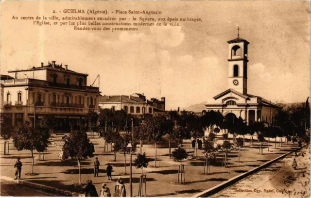 CPA AK Algeria-Guelma-Place Saint Augustin (237273)