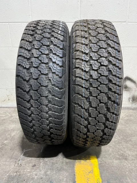 2x P245/75R17 Goodyear Wrangler Silent Armor 13/32 Used Tires