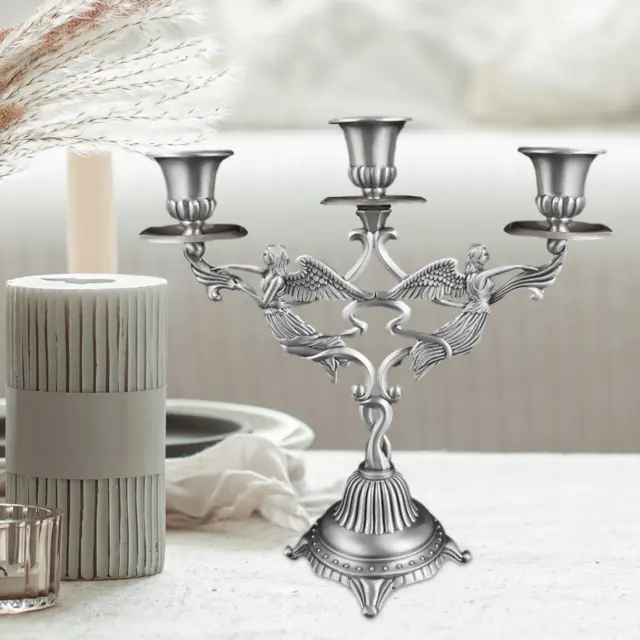 Candlestick Holders Antique Metal Taper Candle Holder for